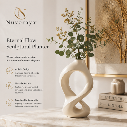 Nuvoraya™ Eternal Flow Sculptural Planter