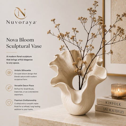 Nuvoraya™ Nova Bloom Sculptural Vase