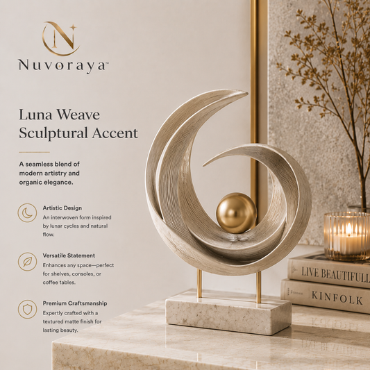 Nuvoraya™ Luna Weave Sculptural Accent